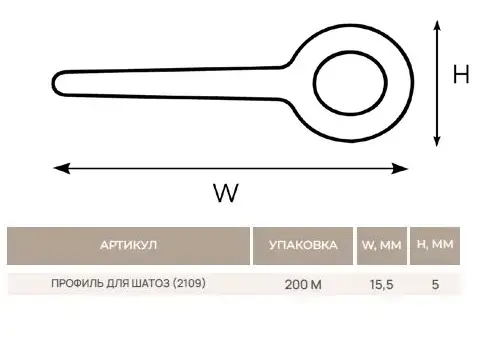 Профиль для шатоз (2109)